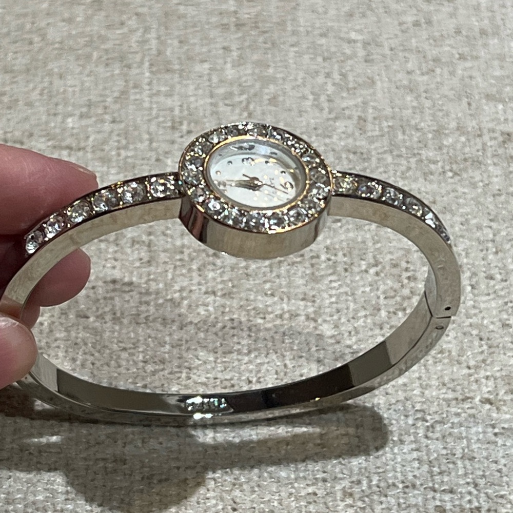 Silver Rhinestone Quartz Watch - Picture 6 of 7